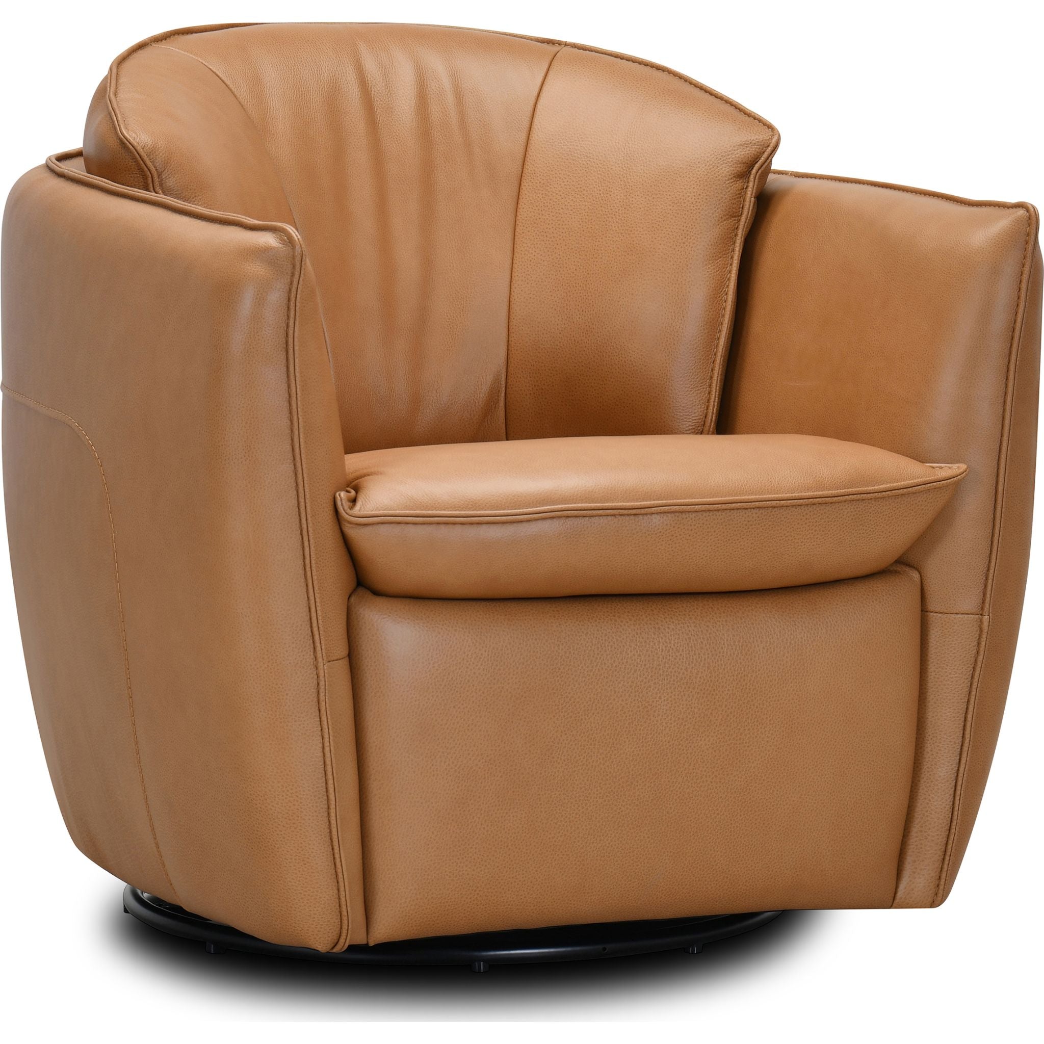 Tenth+Maple Bliss Swivel Chair - Texas Toffee