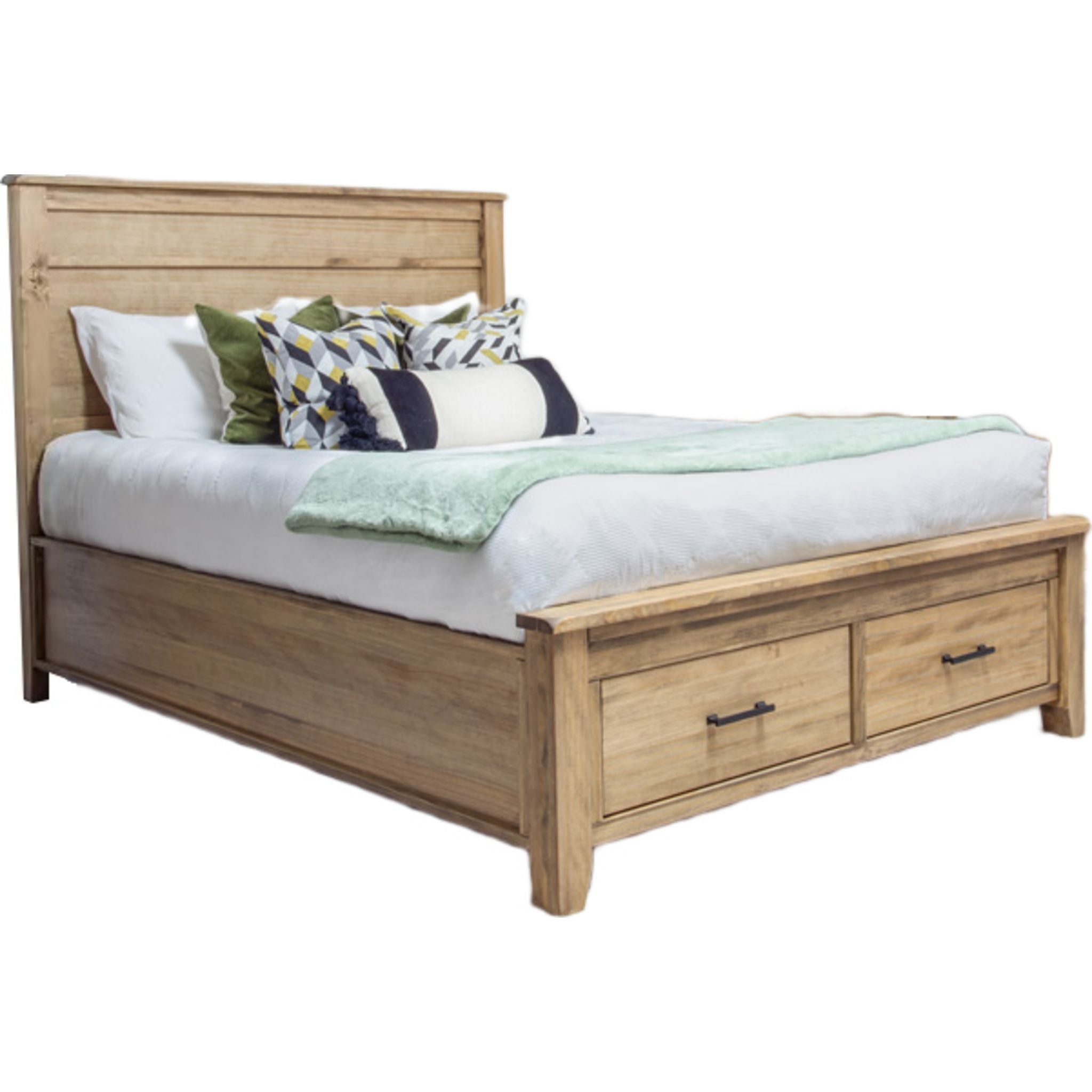 Harlow Storage Bed - Natural