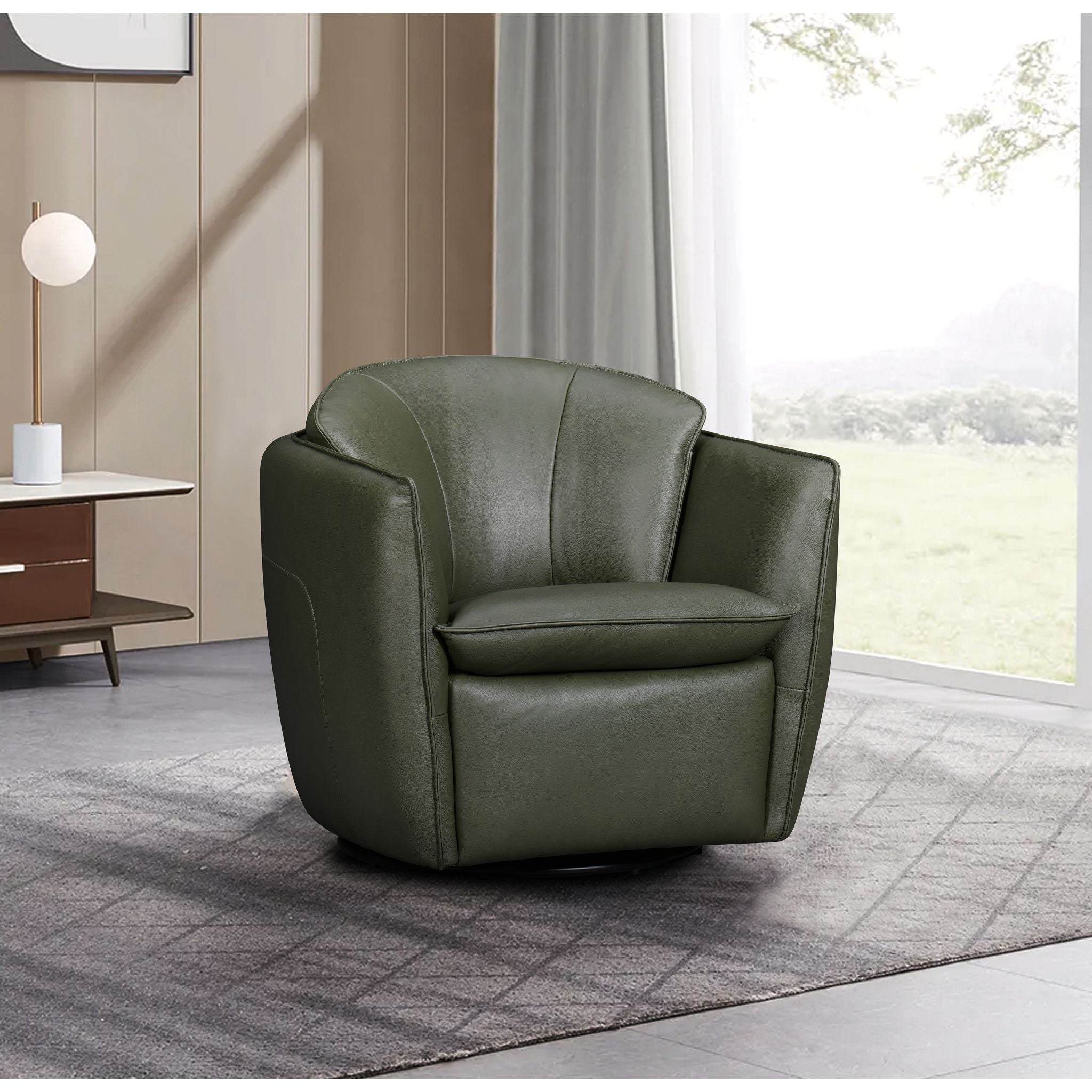 Tenth+Maple Bliss Swivel Chair - Ranger Moss