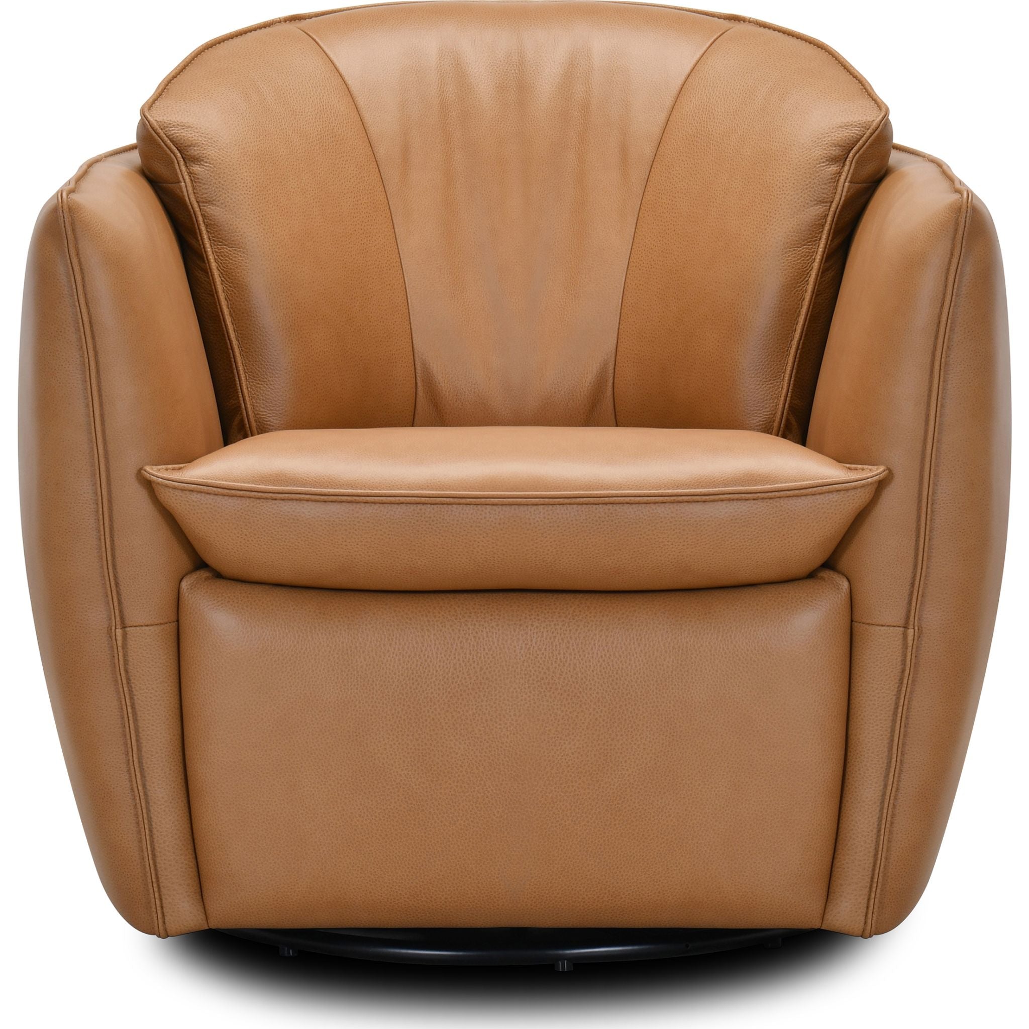 Tenth+Maple Bliss Swivel Chair - Texas Toffee