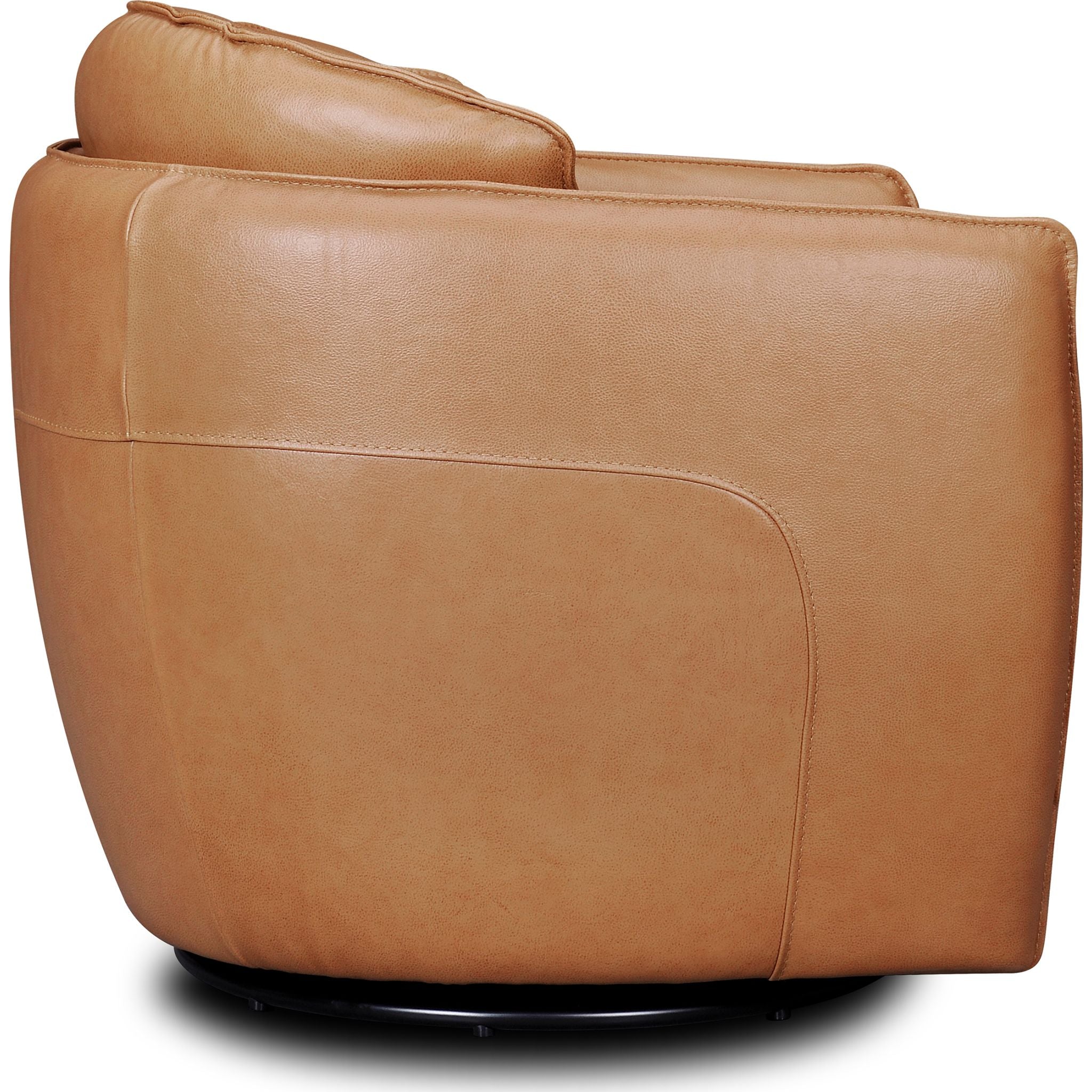 Tenth+Maple Bliss Swivel Chair - Texas Toffee