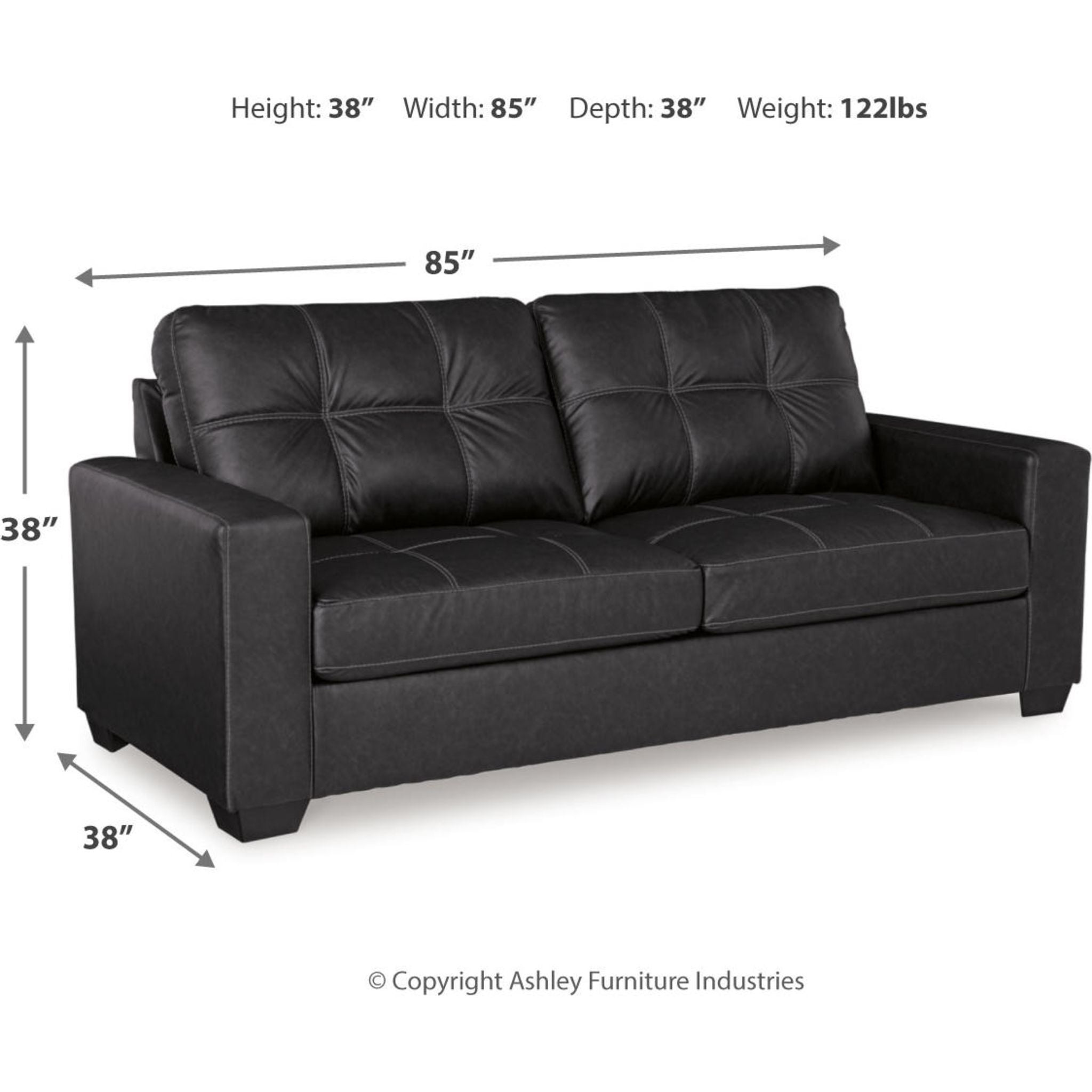 Barlin Mills Sofa - Carbon