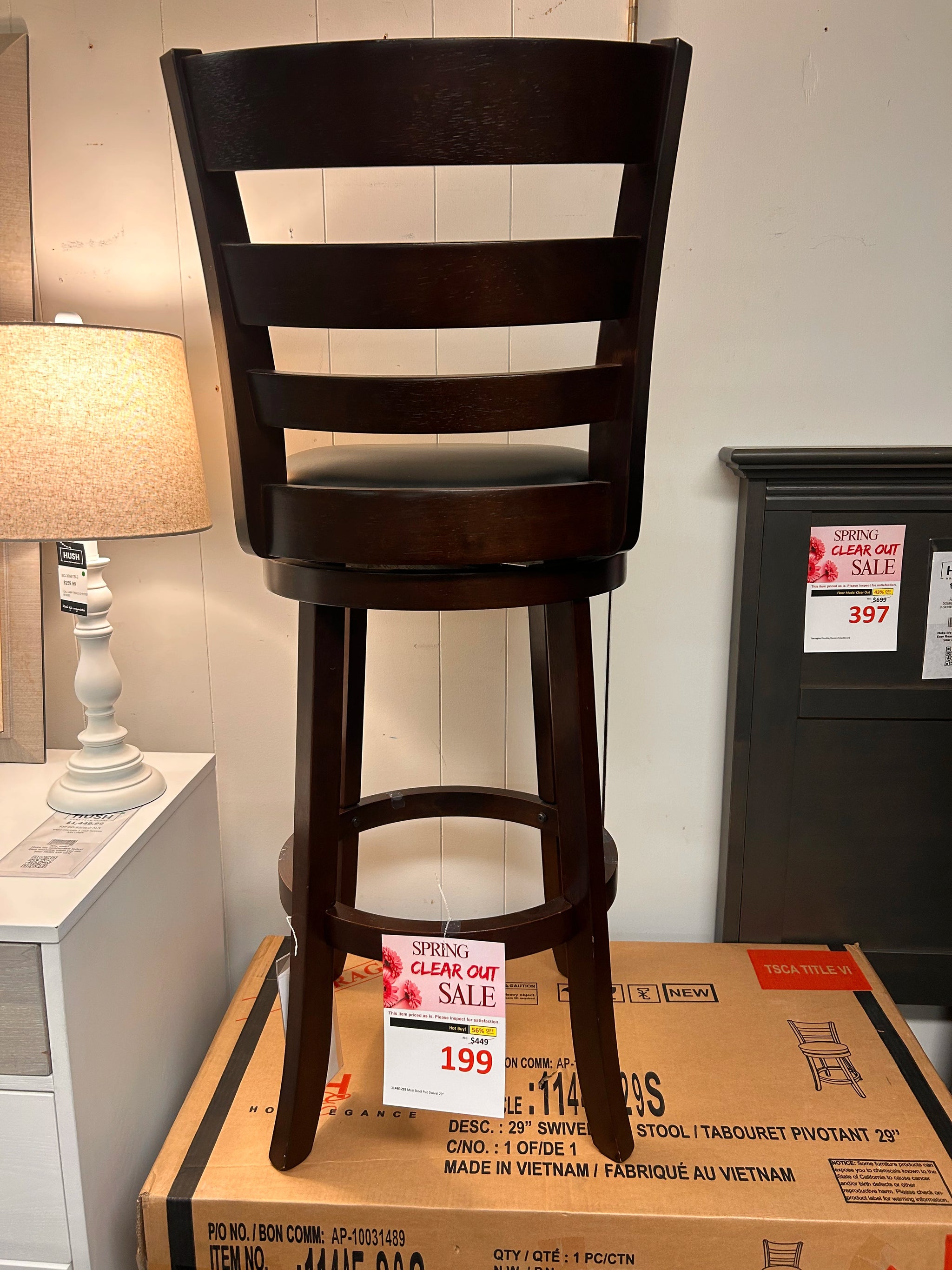 1144E-29S Mazi Stool Pub Swivel