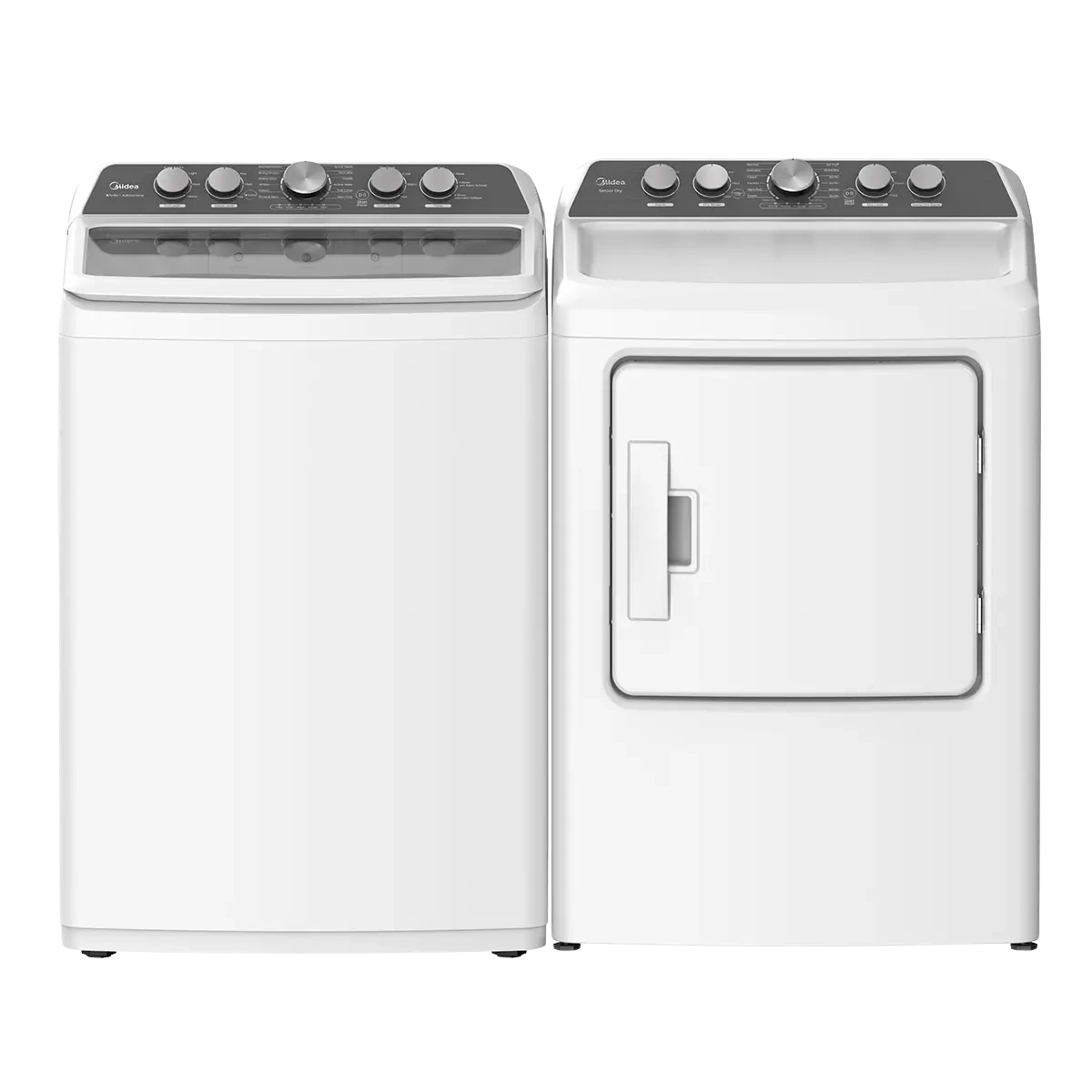 Midea Washer & Dryer – Top Load Laundry Pair (MLV47CAWW / MLE47C4AWW)